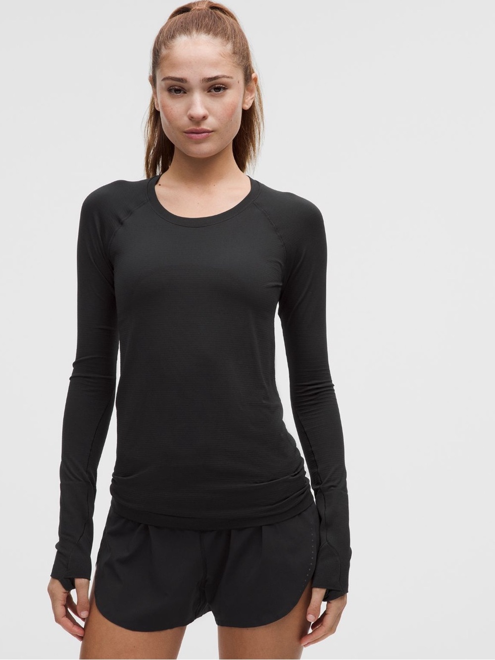 Lululemon Swiftly Tech Long Sleeve 2.0 *Hip Length- Black